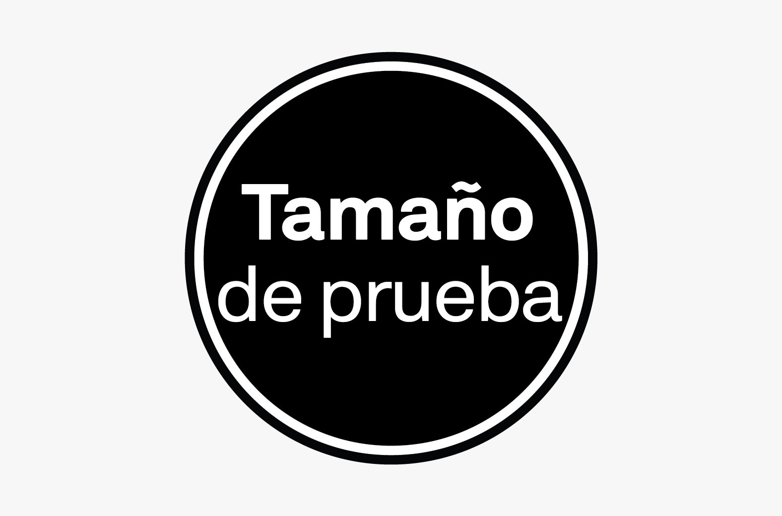 Tamaño de prueba