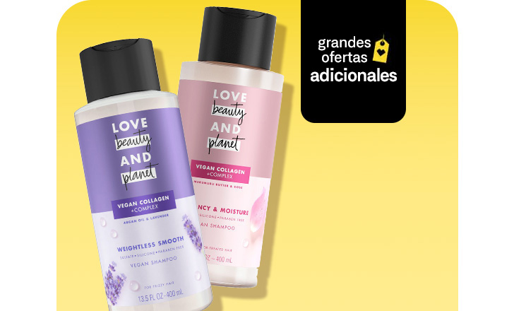 Champú vegano Love Beauty and Planet: grandes ofertas adicionales.